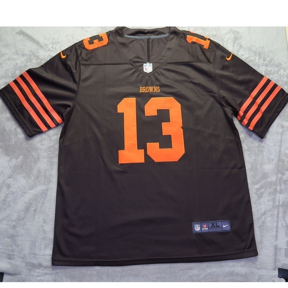 Cleveland‎ Browns Jersey Odell Beckham Jr #13 NFL Nike Brown Stitched Football L